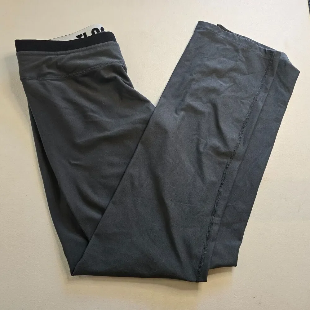 Nike Jogger Pants Women's XL Dark Gray Pull On Straight Leg Just Do It Stretch